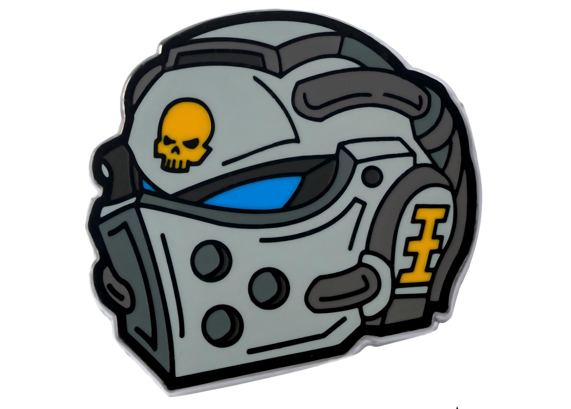 Imperial Armed Forces Helmet Badge - Warhammer 40K Inspired