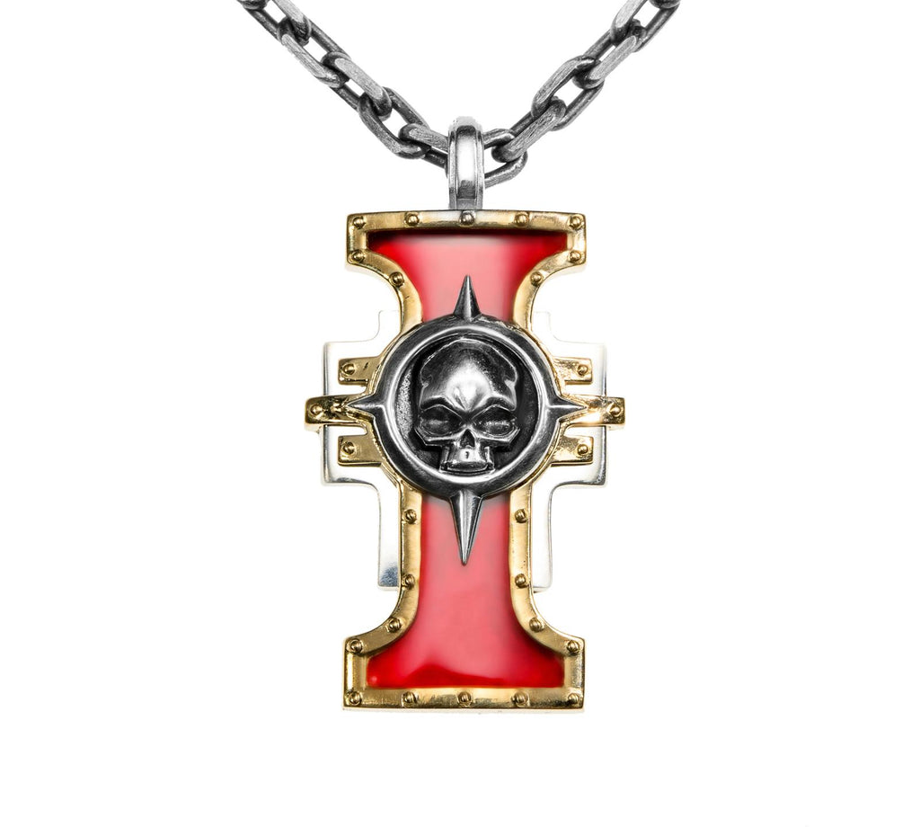 Inquisitorial Seal Pendant – Warhammer-Inspired Symbol of Judgment