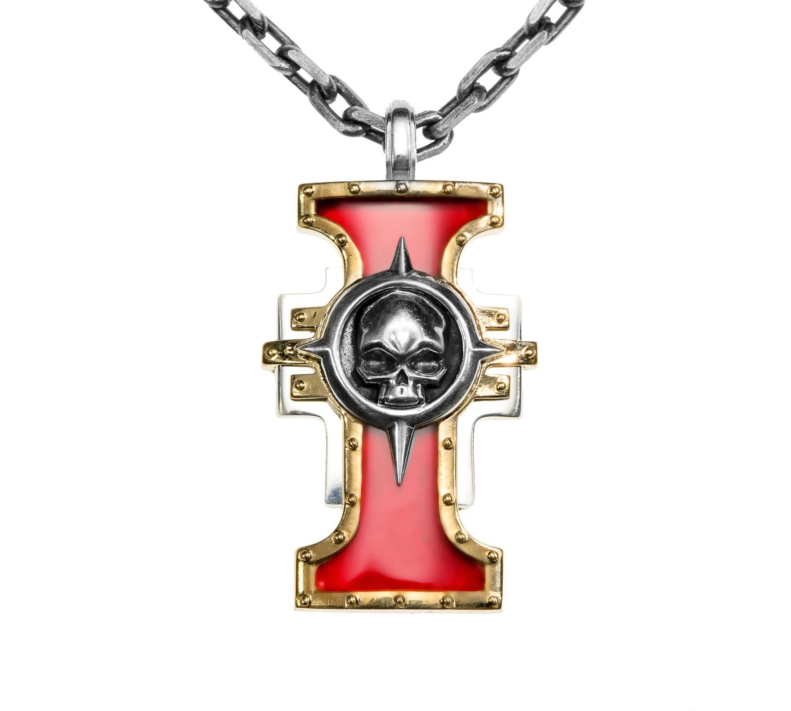 Inquisitorial Seal Pendant – Warhammer-Inspired Symbol of Judgment