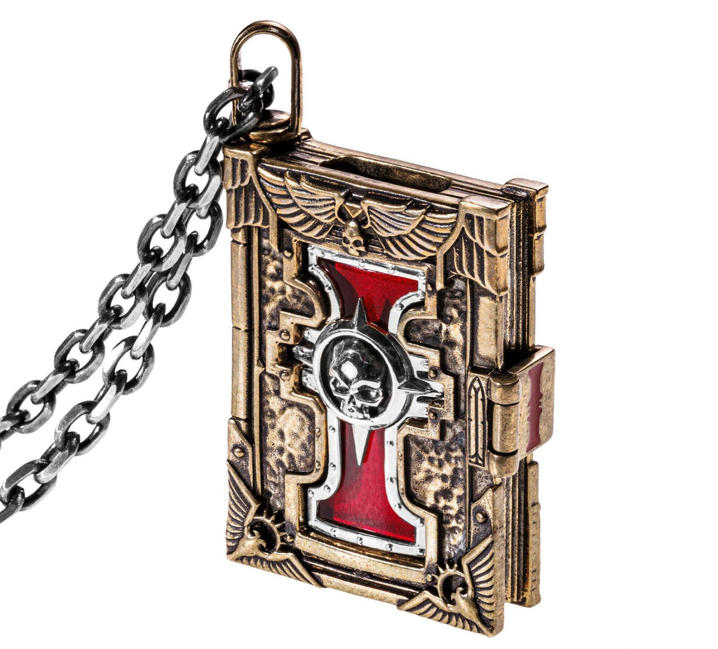 Lexicon of the Sanctified Scribe – A Warhammer-Inspired Pendant of Divine Lore