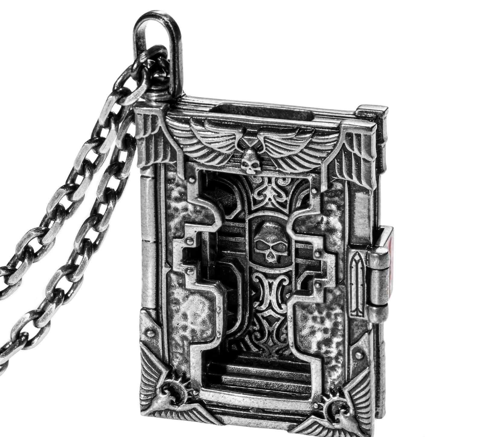 Lexicon of the Sanctified Scribe – A Warhammer-Inspired Pendant of Divine Lore